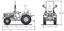 Laden Sie das Bild in den Galerie-Viewer, FERRARI Kompakttraktor Raptor 35 -Grundmaschine ohne Bereifung