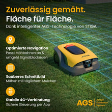 Laden Sie das Bild in den Galerie-Viewer, Stiga kabelloser Mähroboter A 15v - mit kostenloser Abdeckung