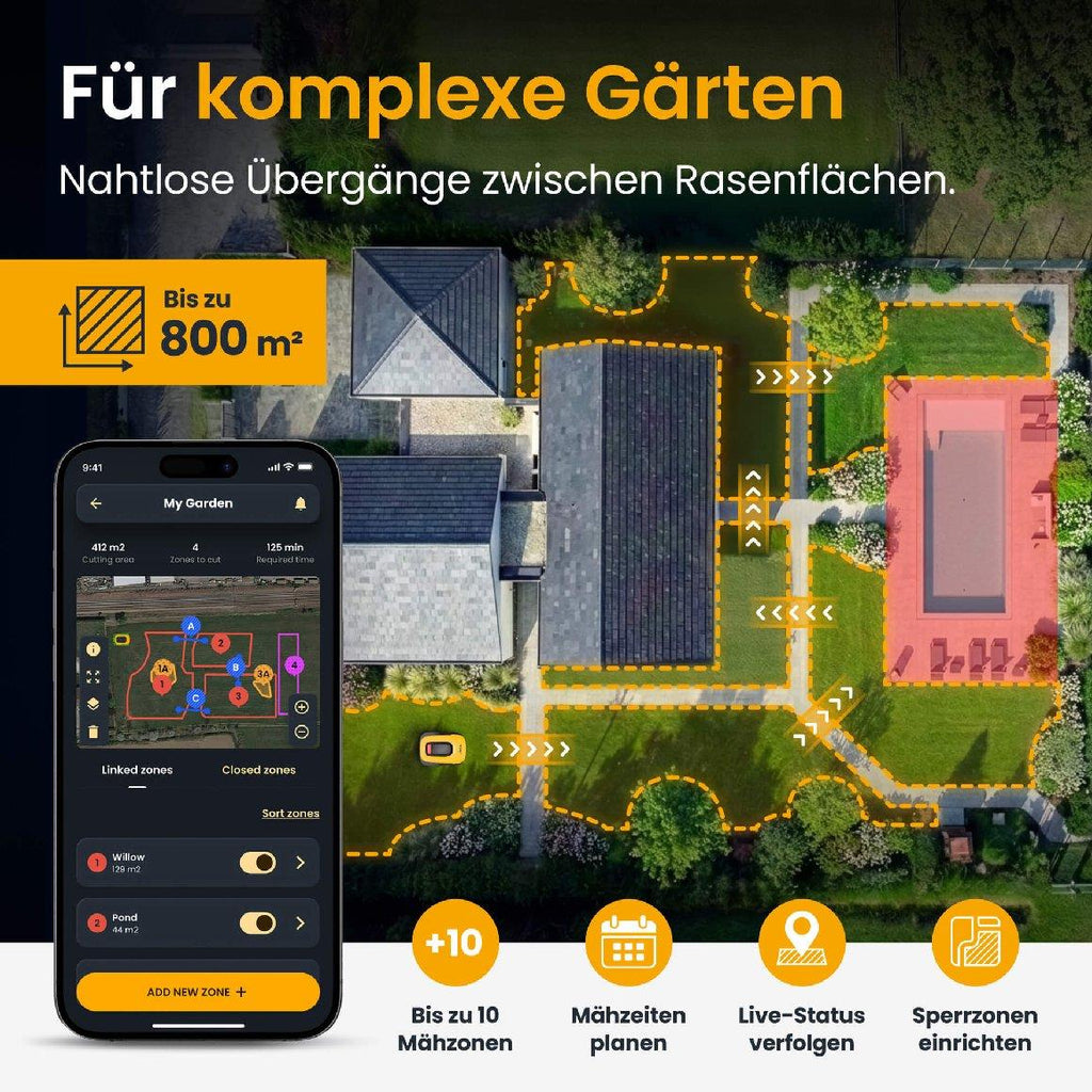 Stiga kabelloser Mähroboter A 6v - mit kostenloser Abdeckung