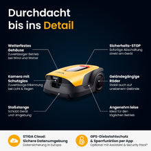 Laden Sie das Bild in den Galerie-Viewer, Stiga kabelloser Mähroboter A 6v - mit kostenloser Abdeckung